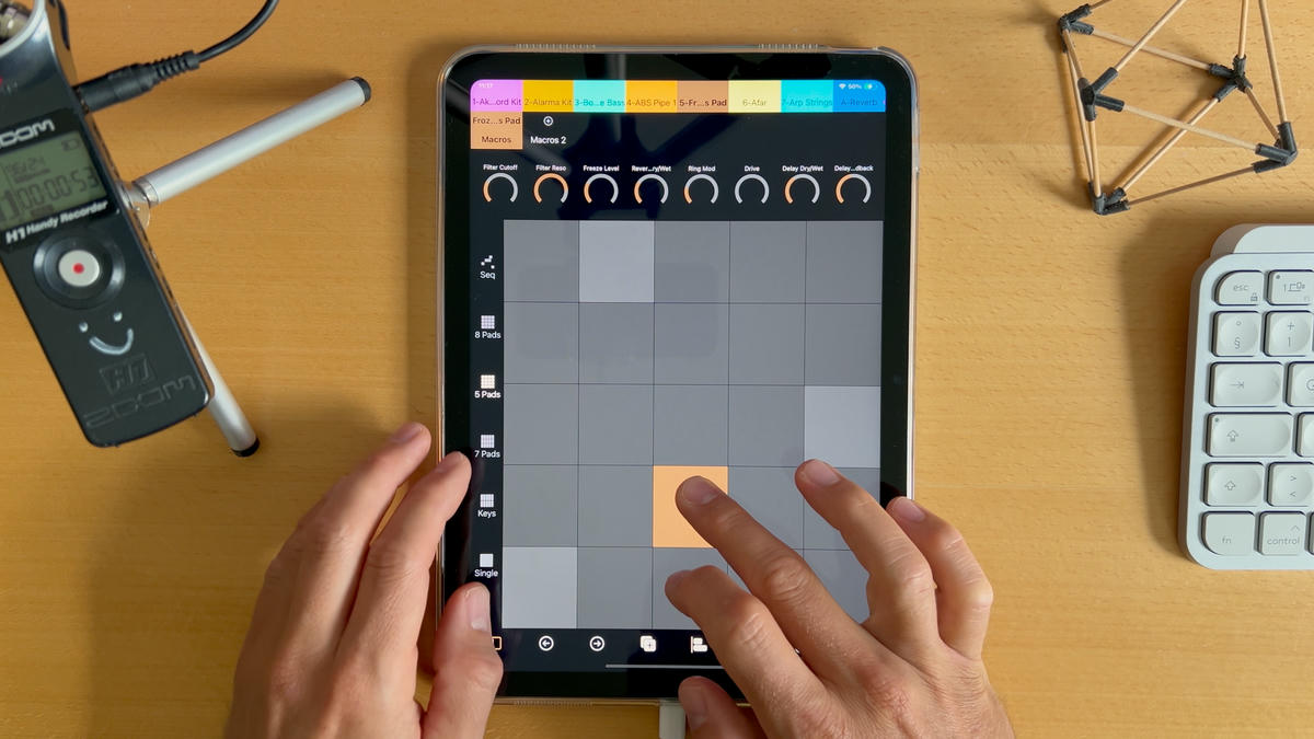 7III Tap MIDI grid
